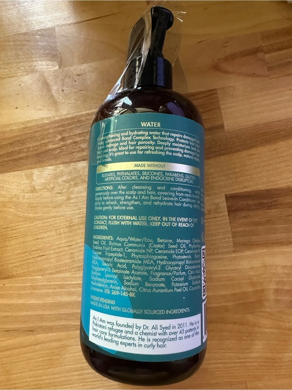 As I Am Bond Water Hair Product